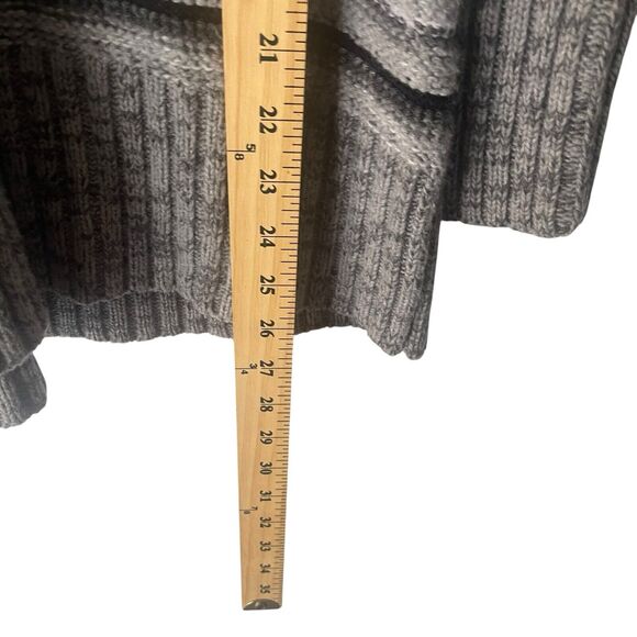 United States Sweaters Women's Size XL Cowl Neck Striped Gray Knit Cozy Sweater - Picture 7 of 7